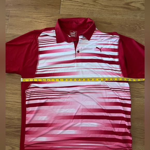 Puma Other - Pink and white puma golf shirt